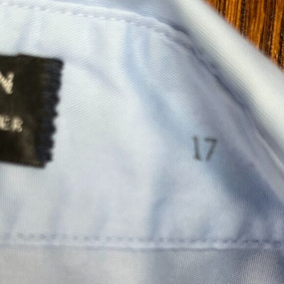 Christian Dior Monsieur Blue Short Sleeve Button Down Pocket Shirt   Men Size 17 - Picture 4 of 7